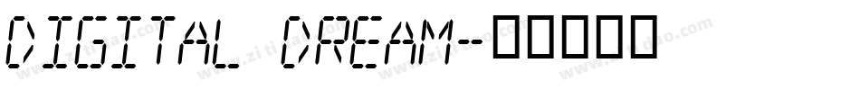 Digital dream字体转换